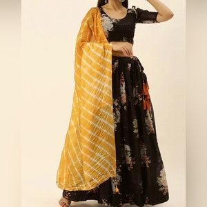 Georgette Lehenga with Sequins Embroidery Work